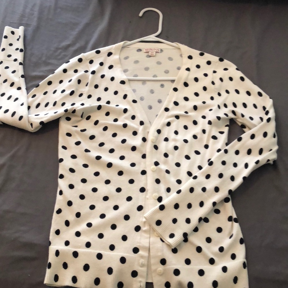 Polka dot cardigan